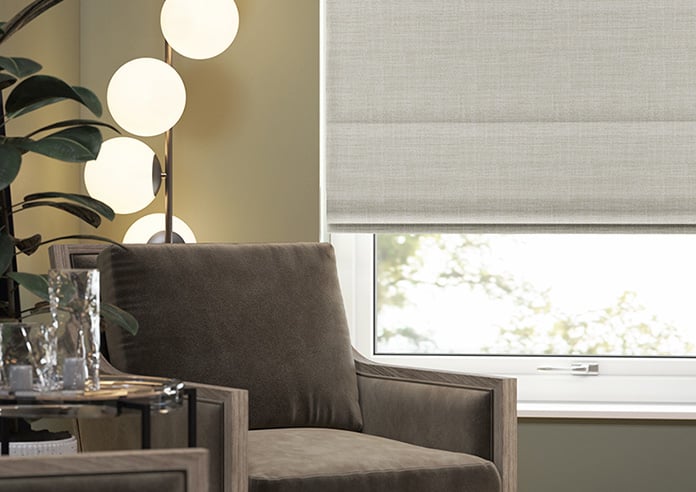 Oban, Gneiss Grey - Motorised Roman Blind - Image 5